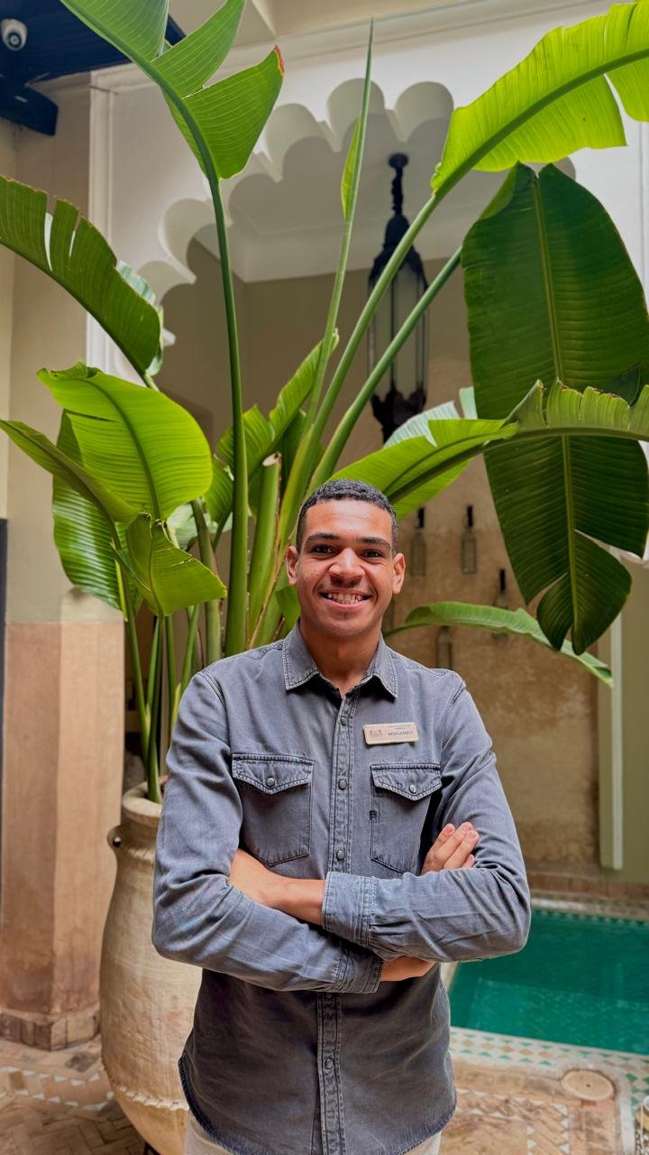 Mohamed Hrouchan in traditional Moroccan setting